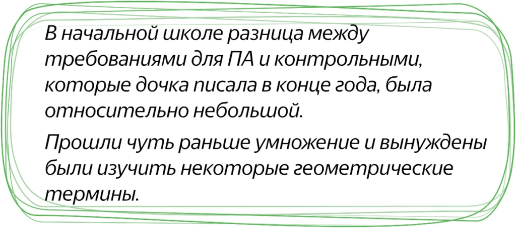 Разница между требованиями ПА и контрольными